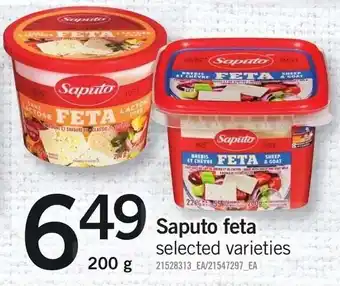 Loblaws Saputo feta offer