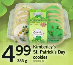 Loblaws Kimberley's St. Patrick's Day cookies offer