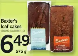 Loblaws Baxter's loaf cakes offer