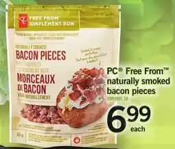 Loblaws PC Free FromT naturally smoked bacon pieces offer
