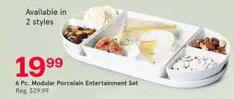 Kitchen Stuff Plus 6 Pc. Modular Porcelain Entertainment Set offer