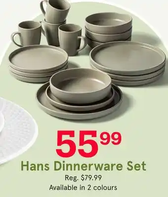 Kitchen Stuff Plus Hans Dinnerware Set offer
