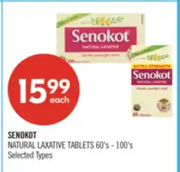 Shoppers Drug Mart SENOKOT NATURAL LAXATIVE TABLETS offer