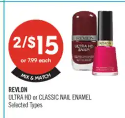 Shoppers Drug Mart REVLON ULTRA HD or CLASSIC NAIL ENAMEL offer