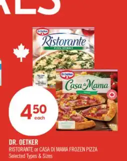 Shoppers Drug Mart DR. OETKER RISTORANTE or CASA DI MAMA FROZEN PIZZA offer