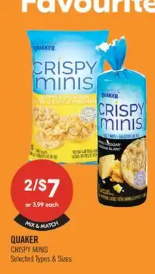 Shoppers Drug Mart QUAKER CRISPY MINIS offer