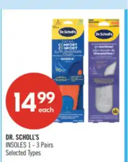 Shoppers Drug Mart DR. SCHOLL'S INSOLES 1 - 3 Pairs offer