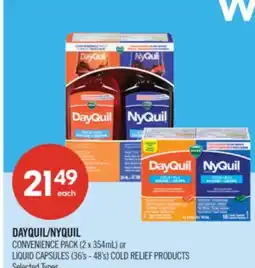 Shoppers Drug Mart DAYQUIL/NYQUIL CONVENIENCE PACK (2 x 354mL) or LIQUID CAPSULES (36's - 48's) COLD RELIEF PRODUCTS offer
