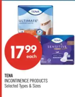 Shoppers Drug Mart TENA INCONTINENCE PRODUCTS offer