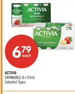 Shoppers Drug Mart ACTIVIA DRINKABLE offer