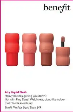 Shoppers Drug Mart Benefit Play Daze Liquid Blush offer