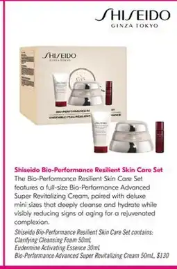 Shoppers Drug Mart Shiseido Bio-Performance Resilient Skin Care Set offer