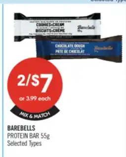 Shoppers Drug Mart BAREBELLS PROTEIN BAR offer