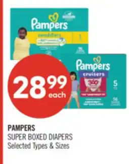 Shoppers Drug Mart PAMPERS SUPER BOXED DIAPERS offer