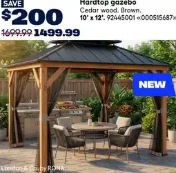 RONA LANDON & CO BY RONA Hardtop gazebo offer