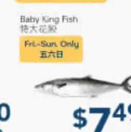 Oceans Fresh Food Market Baby King Fish offer