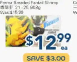 Oceans Fresh Food Market Ferma Breaded Fantail Shrimp offer