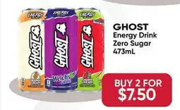 Healthy Planet GHOST Energy Drink Zero Sugar offer