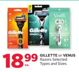 Rexall GILLETTE or VENUS Razors offer