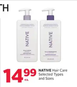 Rexall NATIVE Hair Care offer