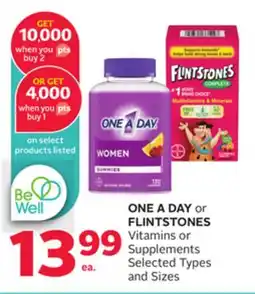Rexall ONE A DAY or FLINTSTONES Vitamins or Supplements offer
