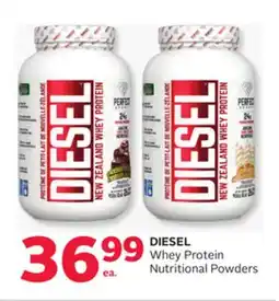 Rexall DIESEL Whey Protein Nutritional Powders offer