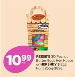 Rexall REESE'S 3D Peanut Butter Eggs Hen House or HERSHEY'S Egg Hunt 255g-389g offer