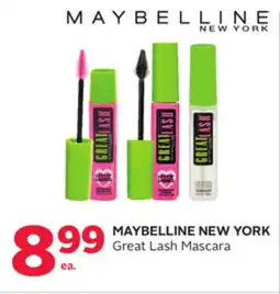 Rexall MAYBELLINE NEW YORK Great Lash Mascara offer