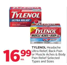 Rexall TYLENOL Headache Ultra Relief, Back Pain or Muscle Aches & Body Pain Relief offer