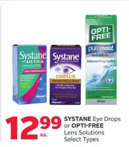 Rexall SYSTANE Eye Drops or OPTI-FREE Lens Solutions offer