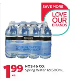 Rexall NOSH & CO. Spring Water offer