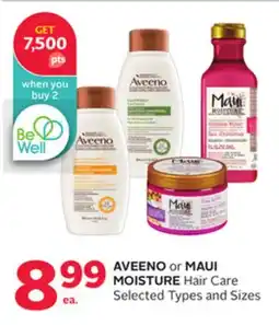 Rexall AVEENO or MAUI MOISTURE Hair Care offer