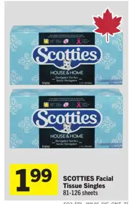 Foodland SCOTTIES Facial Tissue offer