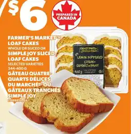 Independent City Market FARMER'S MARKET LOAF CAKES WHOLE OR SLICED OR SIMPLE JOY SLICED LOAF CAKES offer