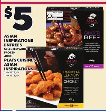 Independent City Market ASIAN INSPIRATIONS ENTRÉES offer