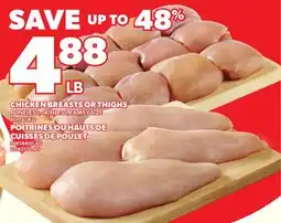 Independent City Market CHICKEN BREASTS OR THIGHS offer