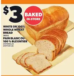 Independent City Market WHITE OR 100% WHOLE WHEAT BREAD offer