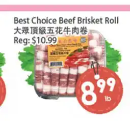 Fresh Palace Supermarket Best Choice Beef Brisket Roll offer