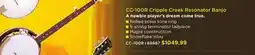 Long & McQuade GOLD TONE CC-100R CRIPPLE CREEK RESONATOR BANJO offer