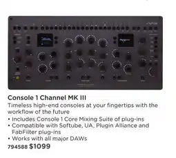 Long & McQuade SOFTUBE CONSOLE 1 CHANNEL MK III offer