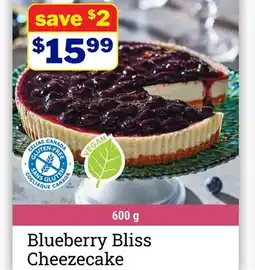 M & M Food Market Blueberry Bliss Cheezecake offer