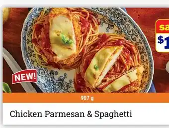 M & M Food Market Chicken Parmesan & Spaghetti offer