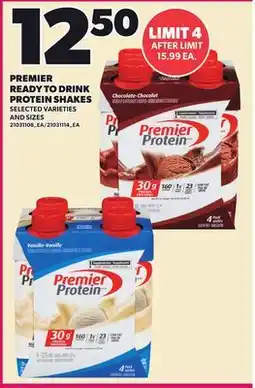 Loblaws PREMIER READY TO DRINK PROTEIN SHAKES offer