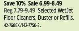 Canadian Tire Selected Swiffer WetJet Floor Cleaners, Duster or Refills offer