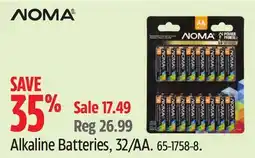 Canadian Tire Alkaline Batteries offer