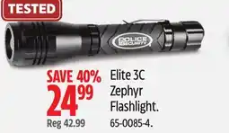 Canadian Tire POLICE SECURITY Elite 3C Zephyr Flashlight offer