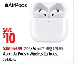 Canadian Tire Apple AirPods 4 Wireless Earbuds offer