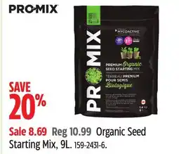 Canadian Tire Pro-Mix Organic Seed Starting Mix, 9L offer