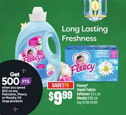FreshCo Fleecy Liquid Fabric Softener 3.5 L Sheets 200 pk - Ramadan offer