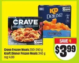 FreshCo Crave Frozen Meals 200-340 g, Kraft Dinner Frozen Meals 340 g offer